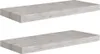 Półki Ścienne, 2 Szt., Szarość Betonu, 60 X 23,5 X 3,8 Cm, Podgląd zdjęcia produktu 9