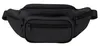 A black fanny pack is shown against a white background. Produktbild-Vorschau