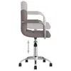 vidaXL Kancelárska stolička Swivel Taupe Fabric Náhľad obrázku produktu 6