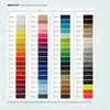 A color chart displaying different thread colors with corresponding numbers. Produktbild-Vorschau