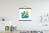 MuchoWow® Textilposter Elefant - Blumen - Wasser 120x120 cm Produktbild-Vorschau 2