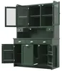 okwish Küchenschrank mit LED Beleuchtung und 3 Glastüren Produktbild-Vorschau 8