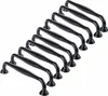 10 Stück schwarze Türgriffe für Küche, Schrank, Schublade Produktbild-Vorschau 1