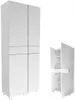 Badezimmerschrank 70cm (40+30) hängend stehend weiß matt Produktbild-Vorschau 1