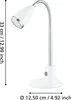 Eglo FOX, Schlafzimmer, Wohnzimmer, Büro, Weiß, GU10, LED, Produktbild-Vorschau 3