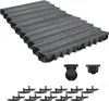 A collection of drainage channels and accessories arranged on a white background. Produktbild-Vorschau