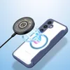 A phone case with a magnetic charger attached to it. Voir les images du produit
