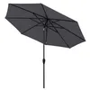 A dark gray umbrella is shown against a white background. Produktbild-Vorschau