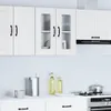 Hochwertig Küchen-Hängeschrank mit Glastür Kalmar Weiß Produktbild-Vorschau 2