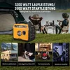 A collage of images showing a portable generator in different scenarios: camping, DIY, outdoor party, and power outage. Podgląd zdjęcia produktu