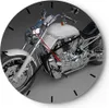 Wanduhr - Rund - Glasuhr - Motorrad Geschwindigkeit Motor - Produktbild-Vorschau 1