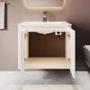 SONNI Einbau-Waschtischunterschrank Weiß 60x50x50cm Produktbild-Vorschau 2