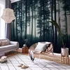 Selbstklebende Folie Fototapete - Dark Forest 196x140 cm Produktbild-Vorschau 1
