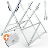 Chevalet de sciage pliable 150 kg métal zingué jardin dents Voir les images du produit 1