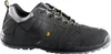 A single black and gray DASSY® Nox S3 safety shoe with yellow accents is shown against a white background. Produktbild-Vorschau