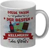 Beste Kellnerin der Welt Glitzer-Kaffeebecher Produktbild-Vorschau 1