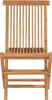 vidaXL Klappbare Gartenstühle 2 Stk. Massivholz Teak Produktbild-Vorschau 4