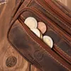 Herren Leder klassische Hüfte Nierentasche braun Vintage Produktbild-Vorschau 11
