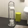 Držiak na toaletný papier a WC kefu Fabio - strieborný - Náhľad obrázku produktu 9