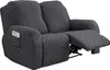Relaxsofa Hussen, Bezug für Relaxsessel, 6-teiliges Stretch Produktbild-Vorschau 1