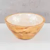 Schüssel 15cm Mango Holz Creme Perlmutt Emaille Schale Bowl Produktbild-Vorschau 5