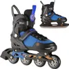 A pair of inline skates and a pair of hockey skates are shown against a white background. Anteprima dell’immagine prodotto