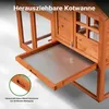 Wiltec Hasenstall 1220 x 630 x 920 mm mit Freilaufgehege Produktbild-Vorschau 5