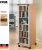 Holz CD DVD Stand Regal Valenza Glastür Produktbild-Vorschau 7