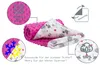 Babydecke für babys Baumwolle, 75x100, Teddy mit dunkelrosa Produktbild-Vorschau 5