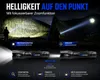 2x LED Taschenlampe Lampe 1km Leuchtweite Militär Taktische Produktbild-Vorschau 2