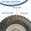 pneumatiky ATV 18x9.50-8 s puklicami namontované na Náhľad obrázku produktu 5