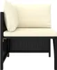 Divano angolare modulare con cuscini in poly rattan nero Anteprima dell’immagine prodotto 10