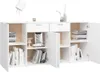 vidaXL Príborník biely 160x36x75 cm Materiál dreva Náhľad obrázku produktu 4