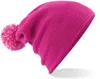 Snowstar Beanie Bonnet d'hiver - Couleur : Fuchsia/Off Voir les images du produit 6