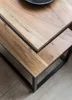 FineBuy Odkladací stolík v tvare písmena S z masívneho Náhľad obrázku produktu 5