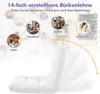 COSTWAY Chaise de sol avec dossier réglable, Fauteuil de Voir les images du produit 4
