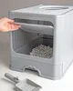 Składana duża kuweta dla kota z łopatką zamykana szara Podgląd zdjęcia produktu 2