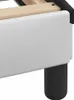 vidaXL Rám postele "Dover" bílý a černý 140x200 cm Imitace Náhled obrázku produktu 7