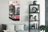 MuchoWow® Poster Frontansicht eines roten Busses 60x120 cm Produktbild-Vorschau 4