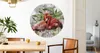 Sticker Kreis FLAMINGOS Blätter Beton Natur Modern Wanddeko Produktbild-Vorschau 4