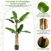 COSTWAY Bananier artificiel 165cm en pot, Plante de Voir les images du produit 5