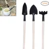 3 PCS/set Mini Garden Hand Tool Kit Plant Gardening Wood Voir les images du produit 1