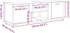 vidaXL TV-Schrank Weiß 120x34x37 cm Holzwerkstoff Produktbild-Vorschau 7