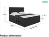 MEBLINI Boxspringbett mit Bettkasten - Gepolstert Produktbild-Vorschau 7