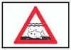 Achtung Laichzeit Laichschonbezirk Symbol Schild A5 Produktbild-Vorschau 1