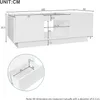 Sweiko Table basse blanche 100x50x35,5 cm - avec revêtement Voir les images du produit 6