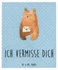 Mr. & Mrs. Panda Tagesdecke Bär Vermissen - Blau Pastell - Produktbild-Vorschau 1