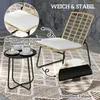 Set di mobili da giardino in rattan Outsunny, set di mobili Anteprima dell’immagine prodotto 7