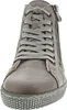 A close-up, front-facing view of a gray women's boot. Produktbild-Vorschau