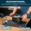 eluno Tapis d'égouttage avec égouttoir, tapis en silicone Voir les images du produit 6
